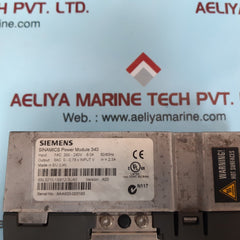 Siemens 6sl3210-1sb12-3ua0 sinamics power module 340