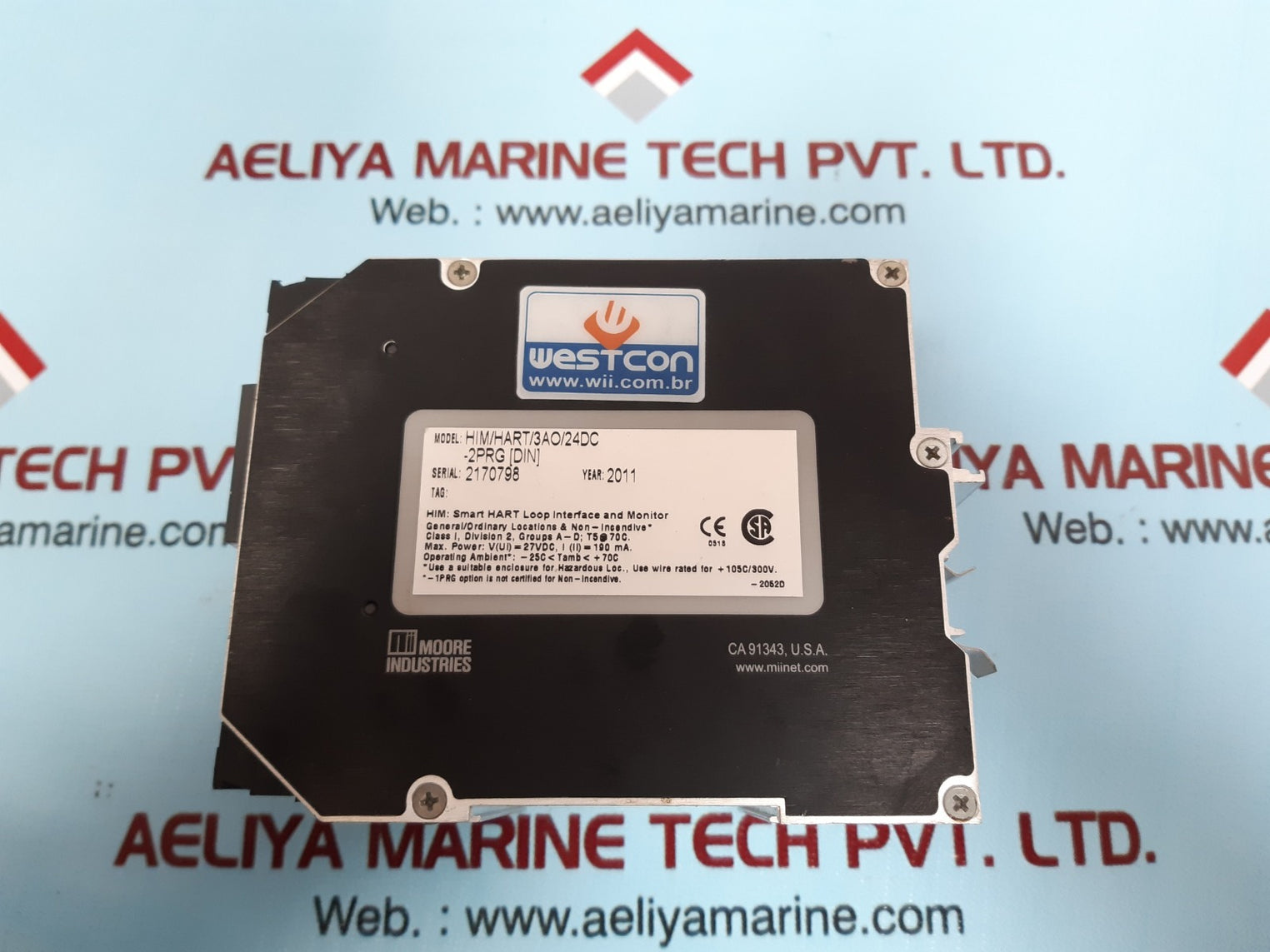 Westcon him/hart/3ao/24dc loop interface and monitor