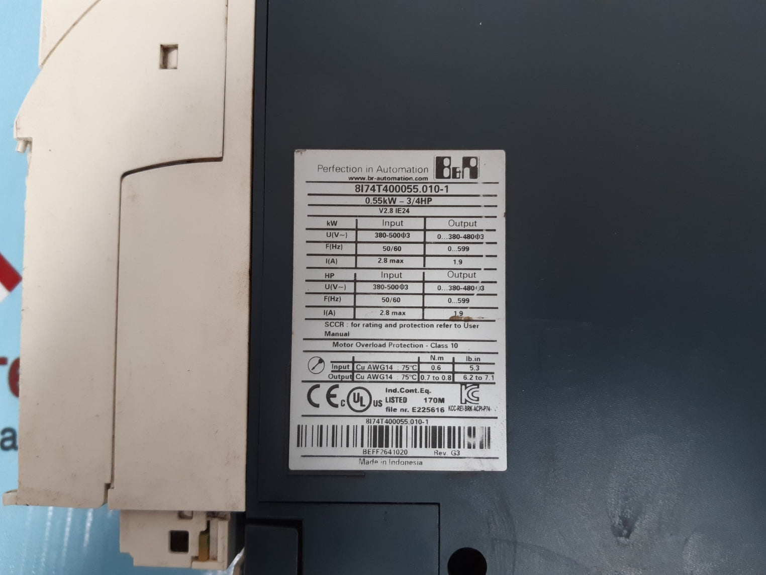 B&R Acoposinverter p74 8i74t400055.010-1