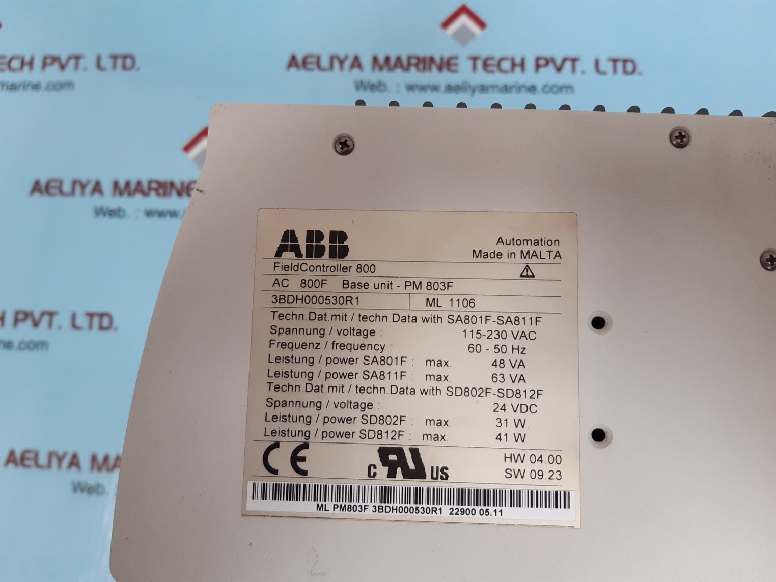 Abb ac 800f fieldcontroller 3bdh000530r1