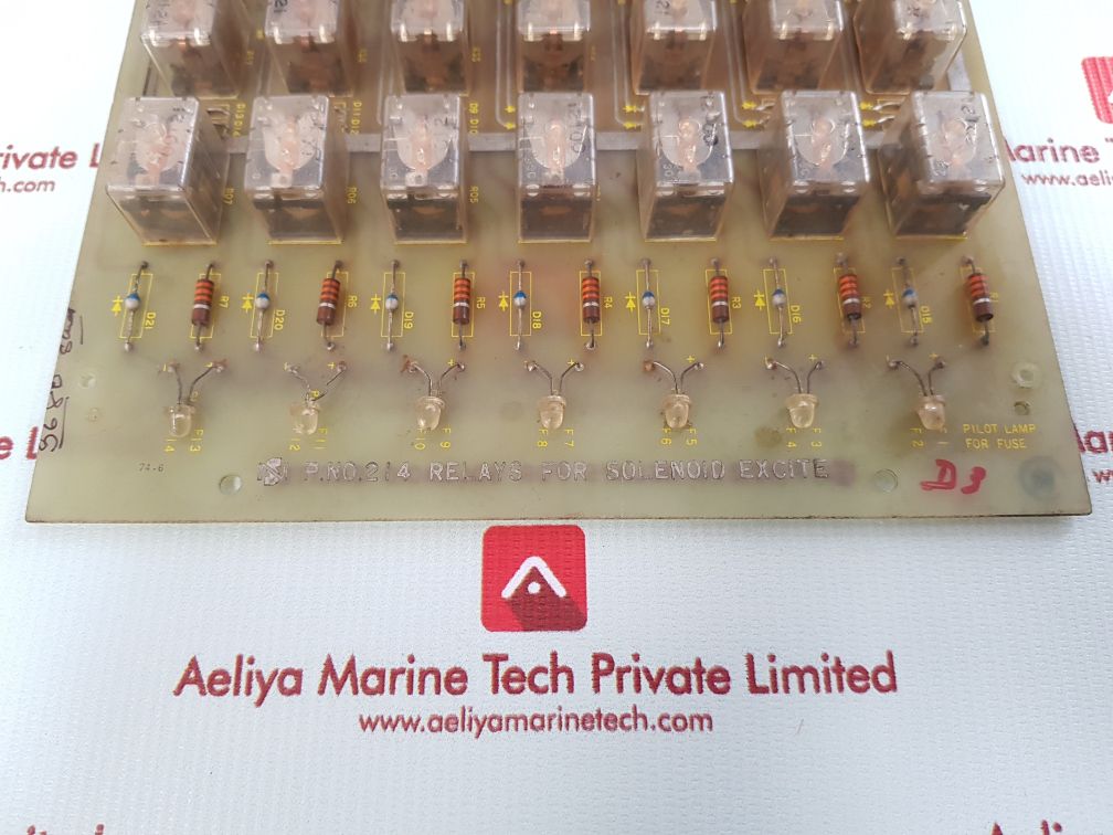 214 relays for solenoid excite pcb card

