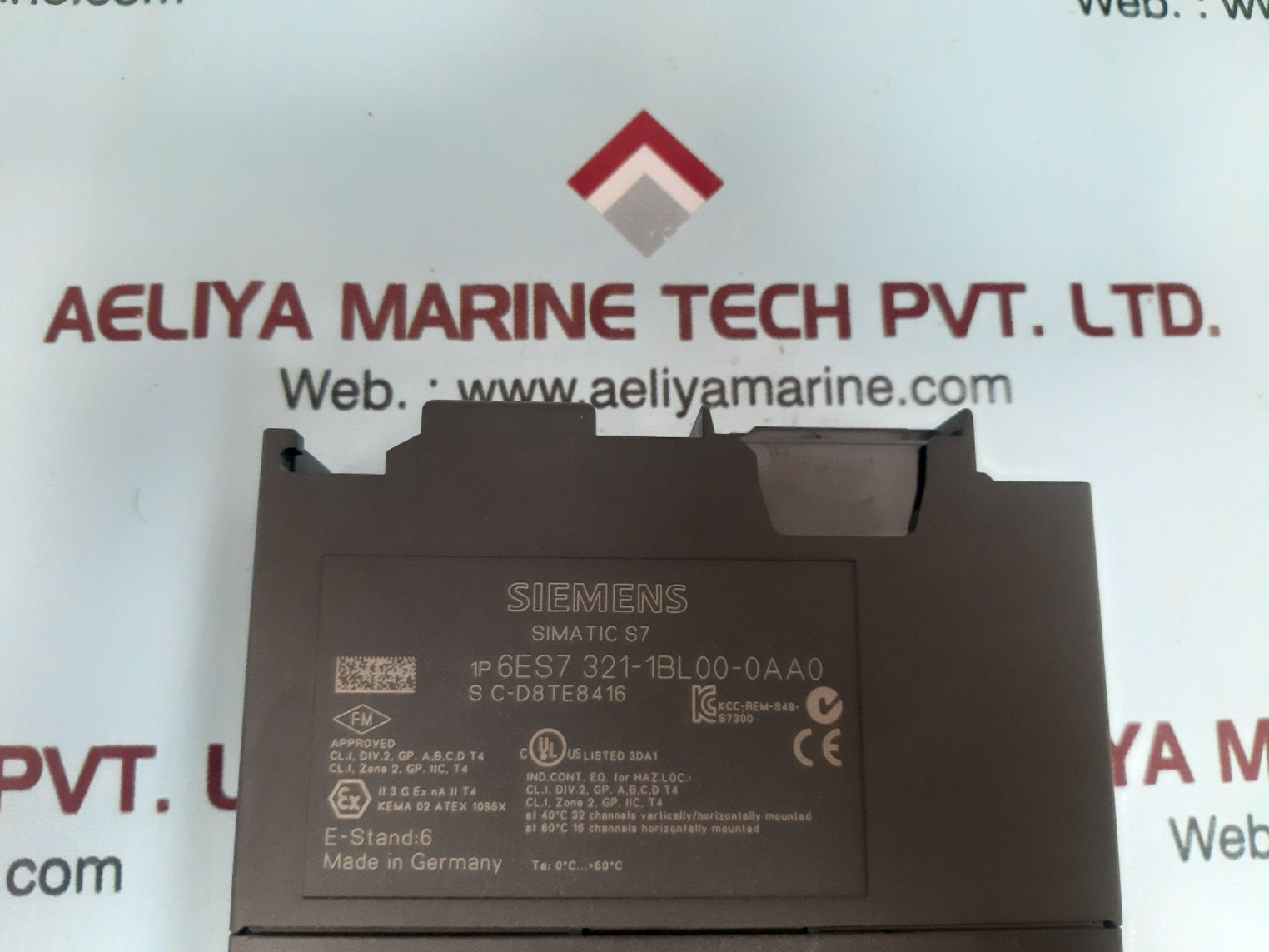 Siemens simatic s7 6es7 321-1bl00-0aa0 digital input module 