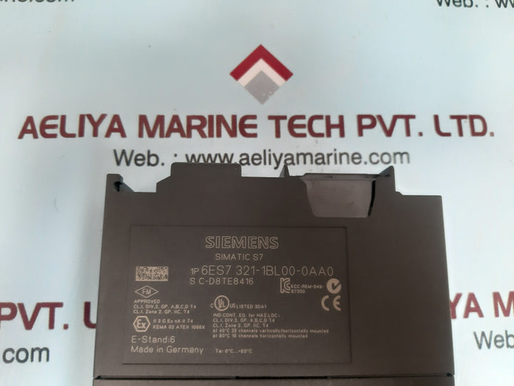 Siemens simatic s7 6es7 321-1bl00-0aa0 digital input module 