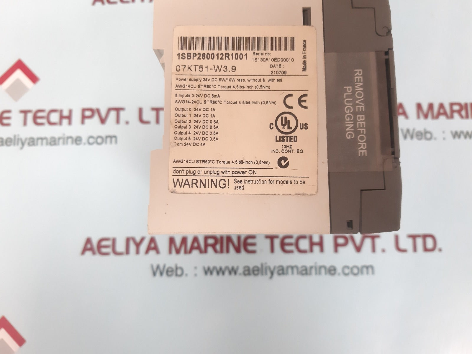 Abb 07kt51-w3.9 1sbp260012r1001 advant controller