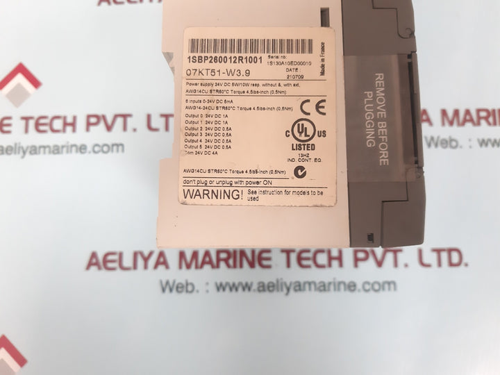 Abb 07kt51-w3.9 1sbp260012r1001 advant controller