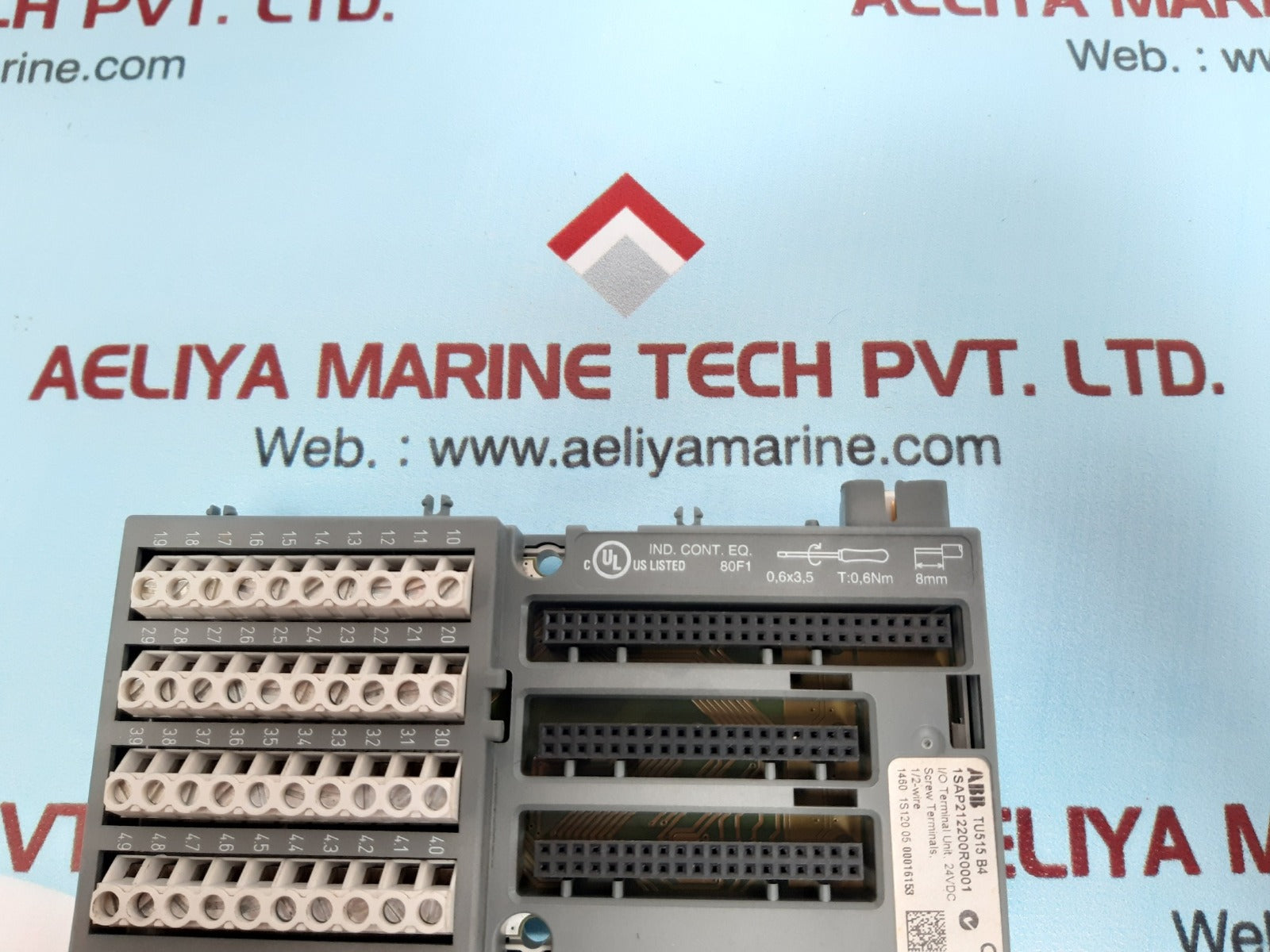 Abb tu515 b4 1sap212200r0001 i/o terminal unit,24vdc