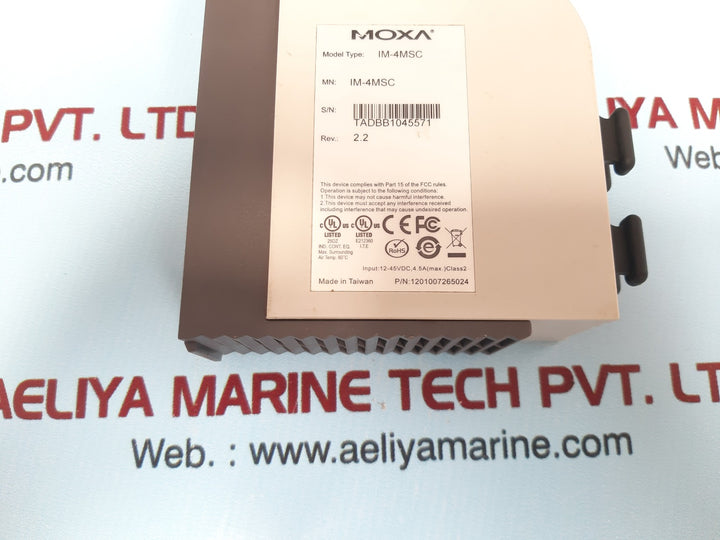 Moxa im-4msc interface module rev. 2.2