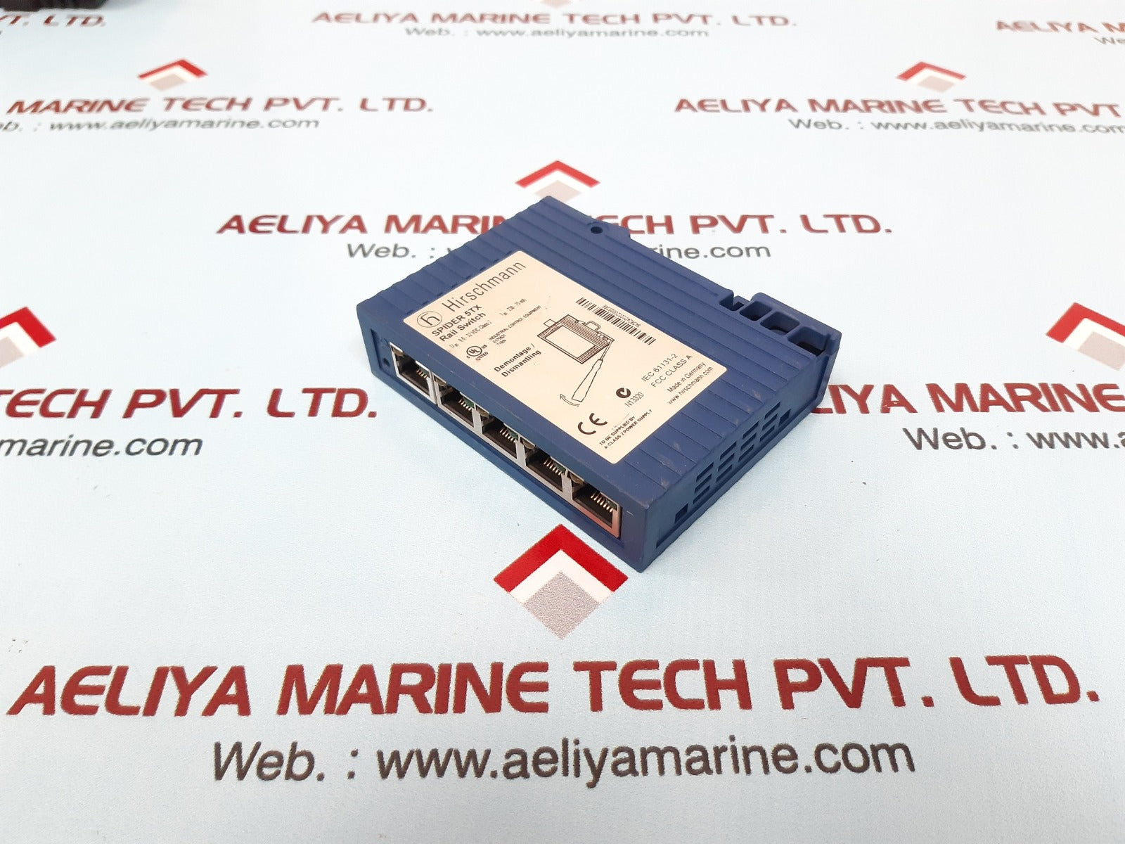 Hirschmann spider 5tx ethernet rail switch e175531