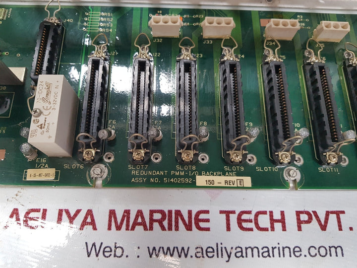 Honeywell 51401617-150 rev,d redundant pmm-i/o backplane