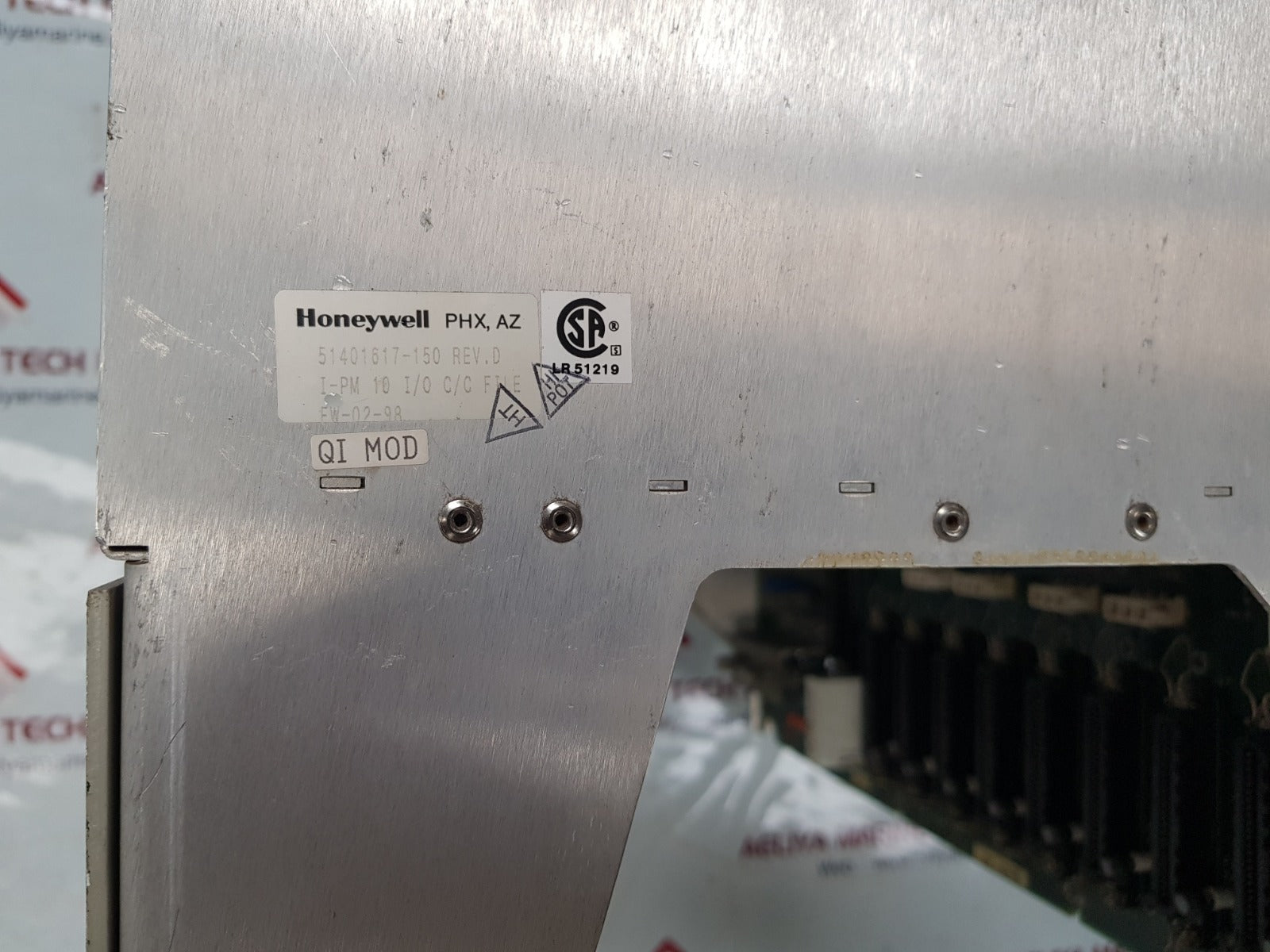 Honeywell 51401617-150 rev,d redundant pmm-i/o backplane