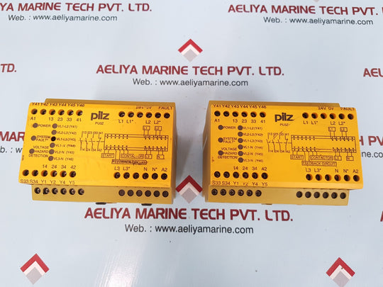 Pilz pu3z 24vdc 3n/o 1n/c 6so safety relay 