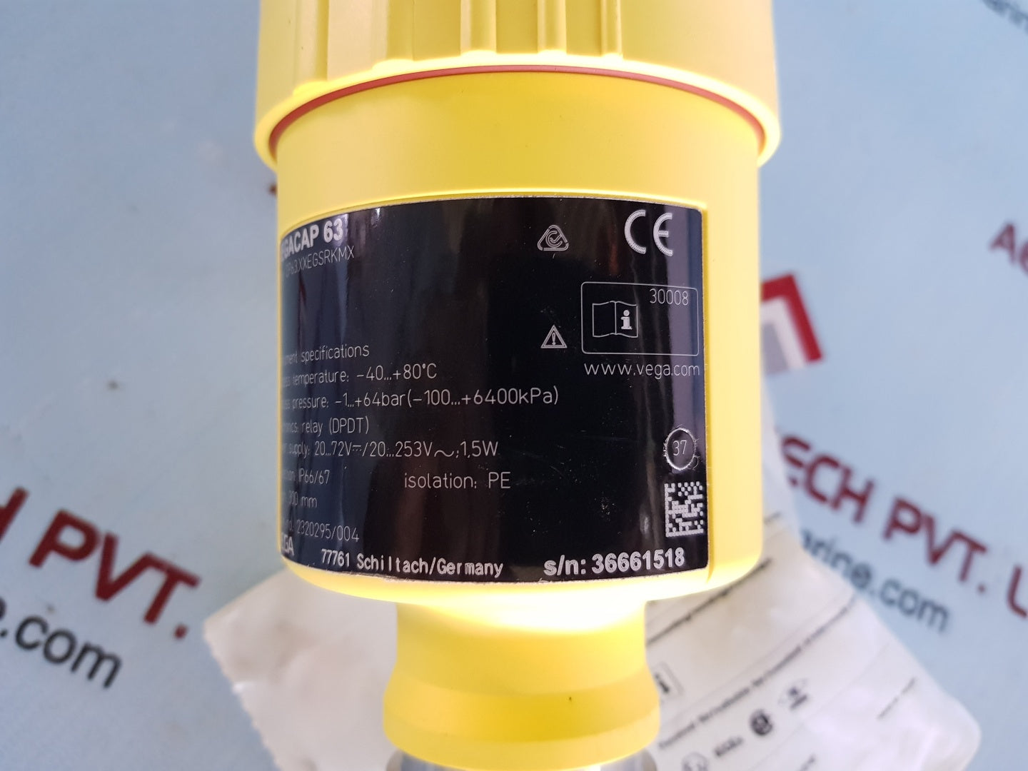 Vega vegacap 63 cp63.xxegsrkmx transmitter