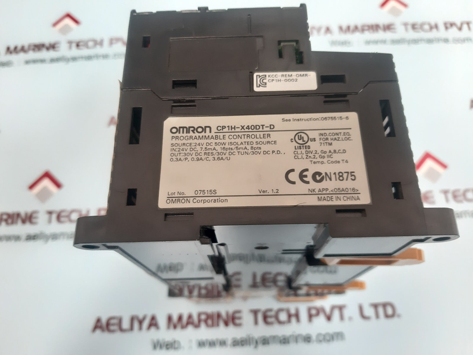 Omron sysmac cp1h-x40dt-d programmable controller
