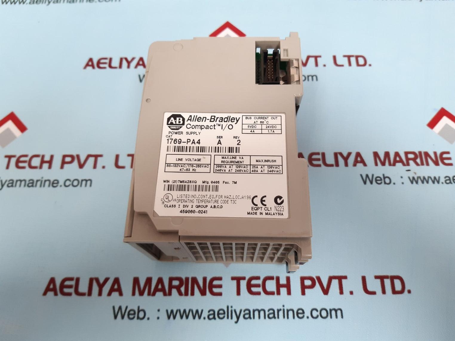 Allen-bradley 1769-pa4 compact i/o power supply ser.a
