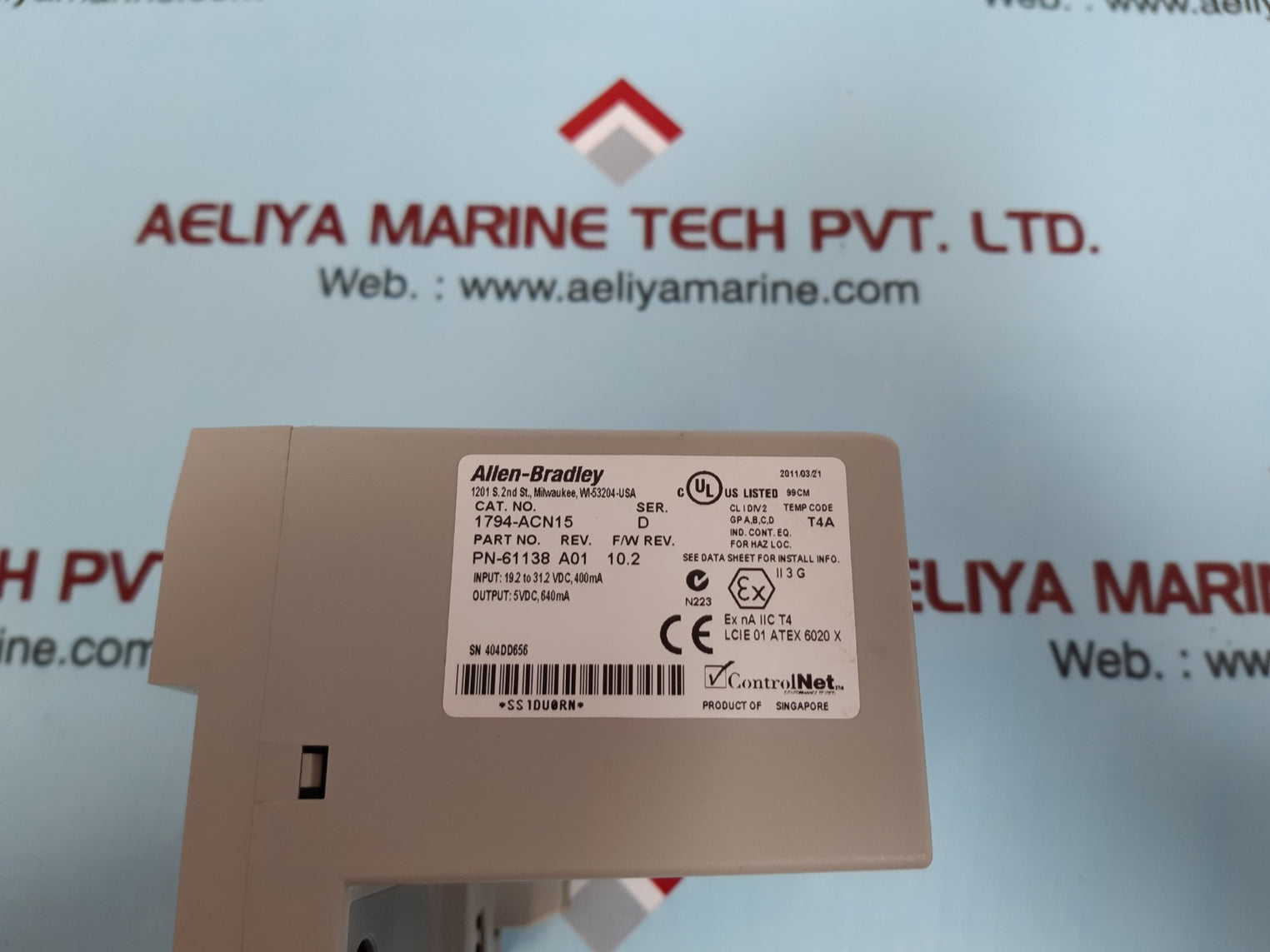 Allen-bradley 1794-acn15 flex i/0 control net adapter ser.d