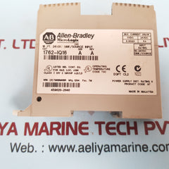 Allen-bradley micrologix 1200 1762-iq16 sink/source input