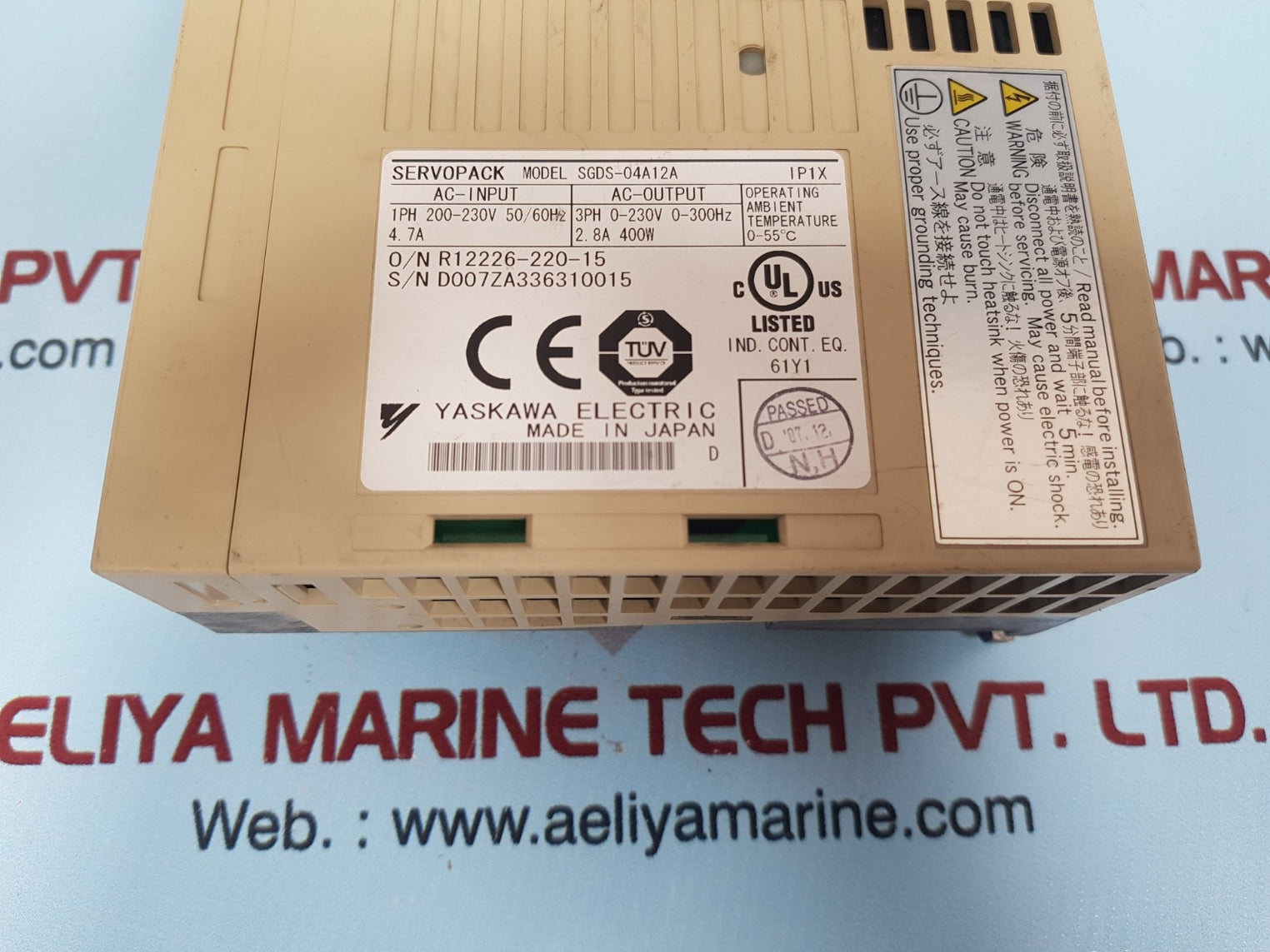 Yaskawa sgds-04a12a servopack 