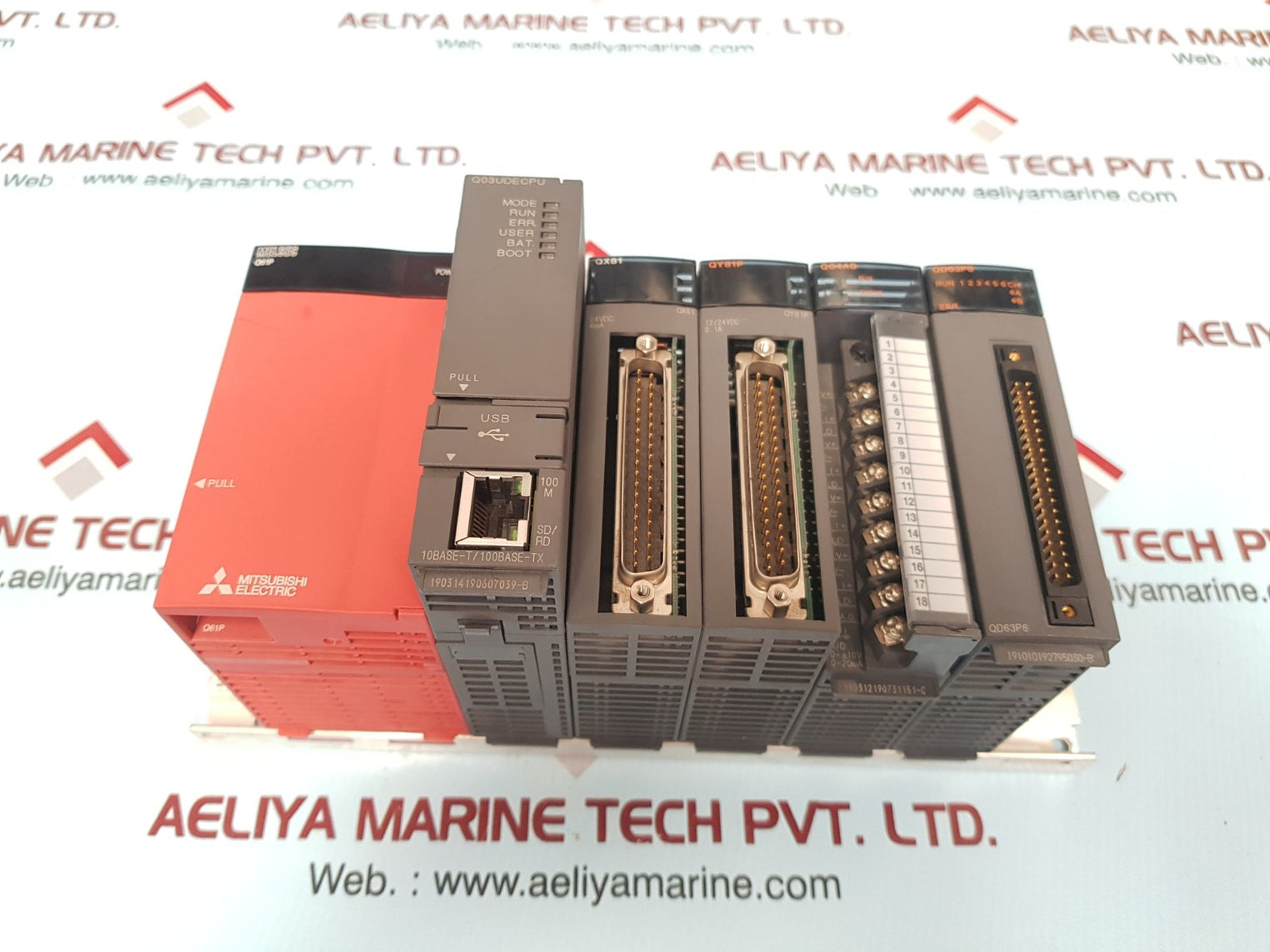 Mitsubishi melsec qseries q61p q03udecpu qx81 qy81p q64ad qd63p6