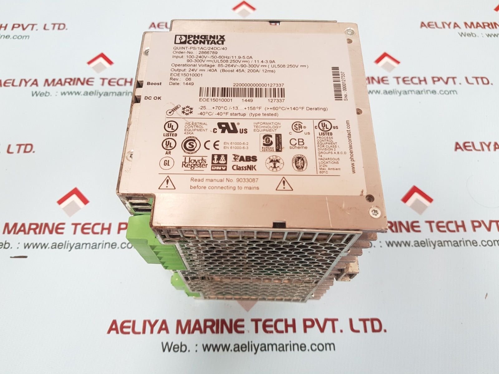 Phoenix Contact Quint-ps/1Ac/24Dc/40 Quint Power Supply