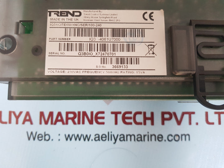 Trend iq3-4061u7000 controller iq3xcite/00/xnc/ser/100-240