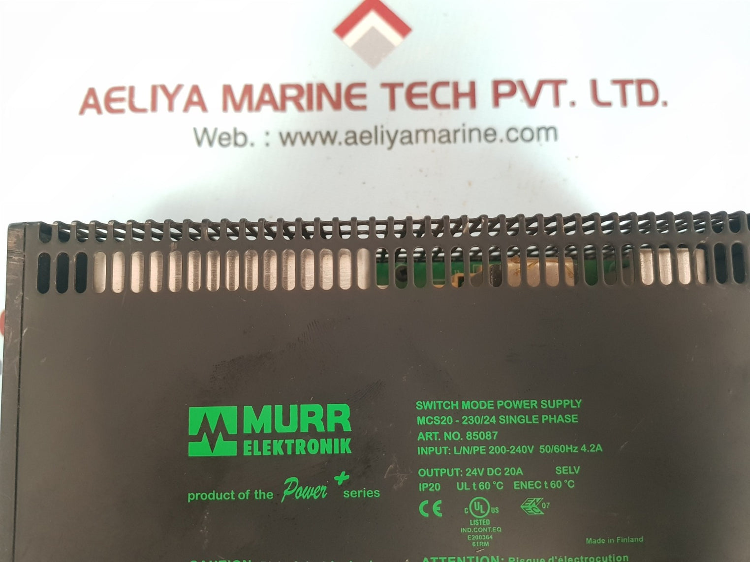 Murr elektronik mcs20-230/24 85087 switch mode power supply