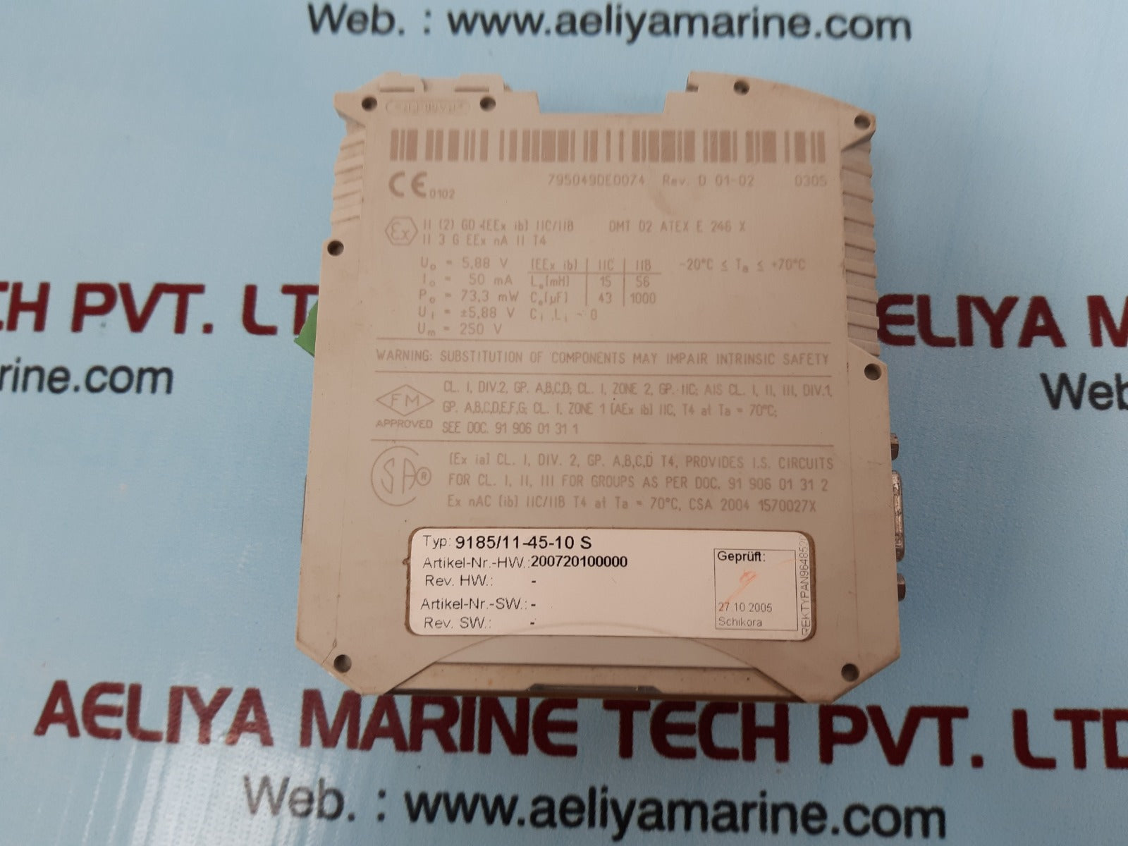 Stahl 9185/11-45-10 fieldbus isolating repeater