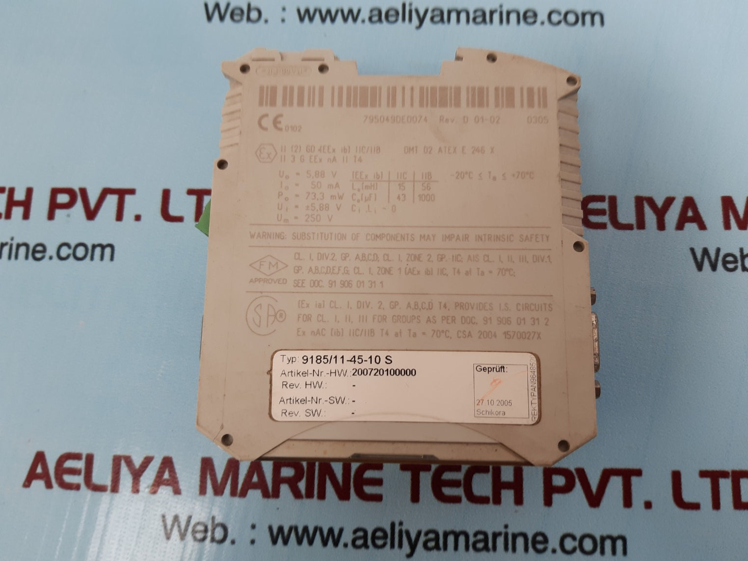 Stahl 9185/11-45-10 fieldbus isolating repeater