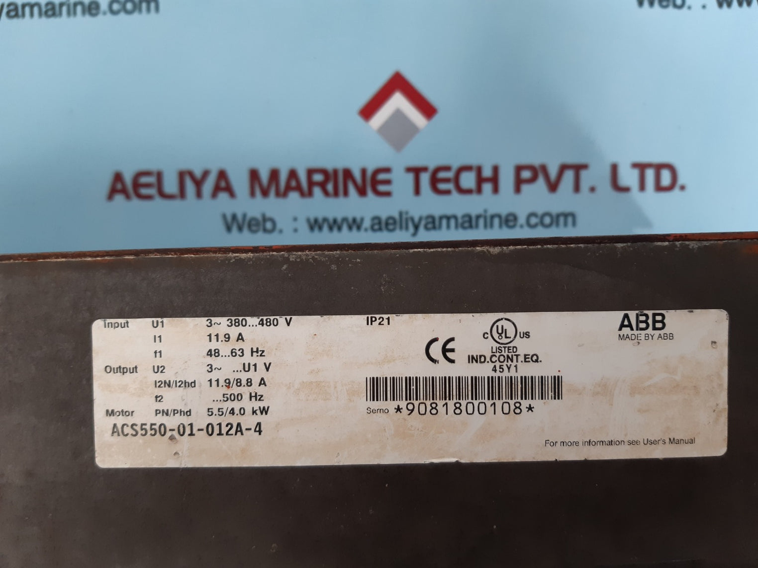 Abb inverter acs550-01-012a-4 