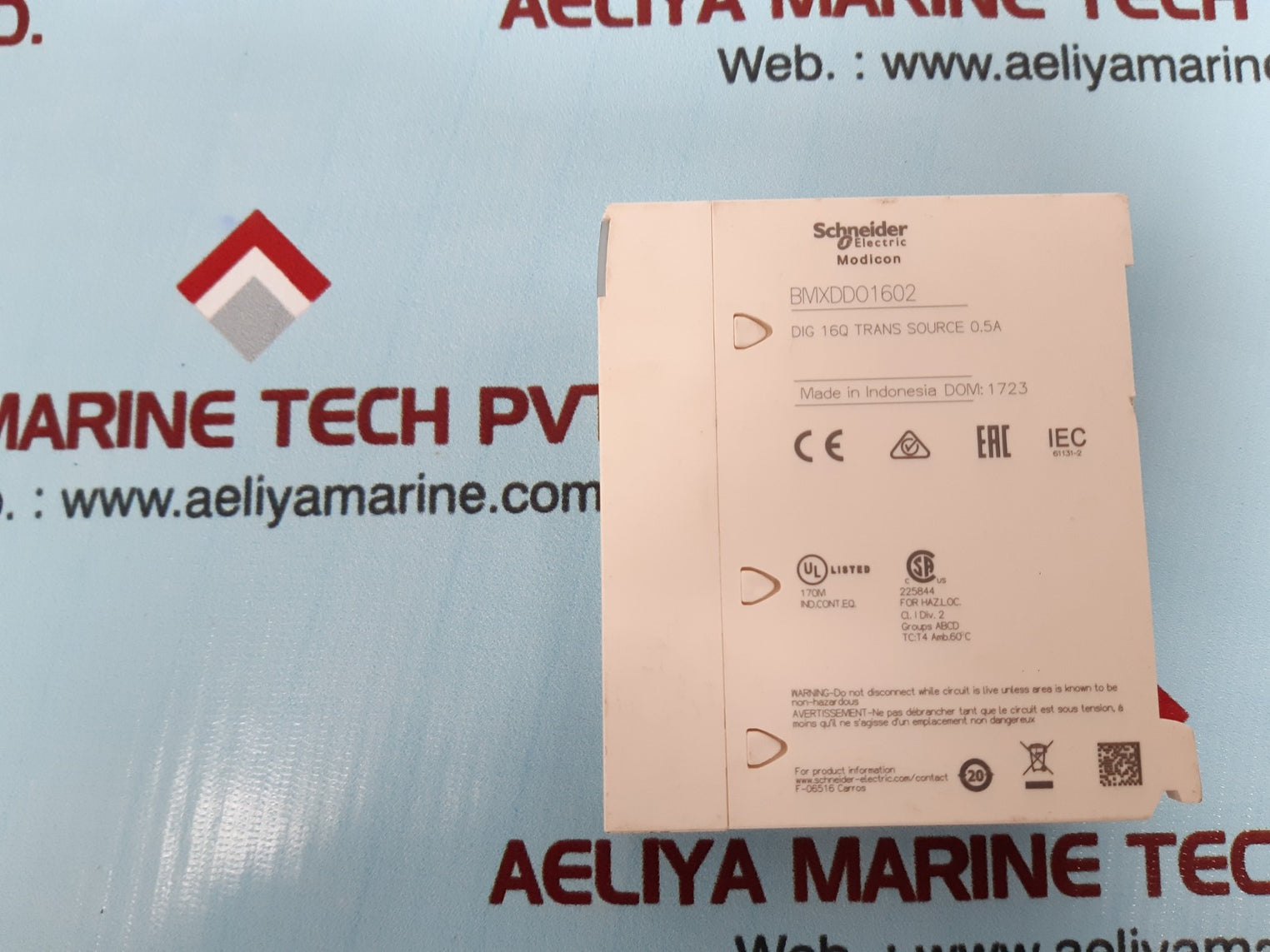 Schneider bmxdd01602 plc module dom 1723