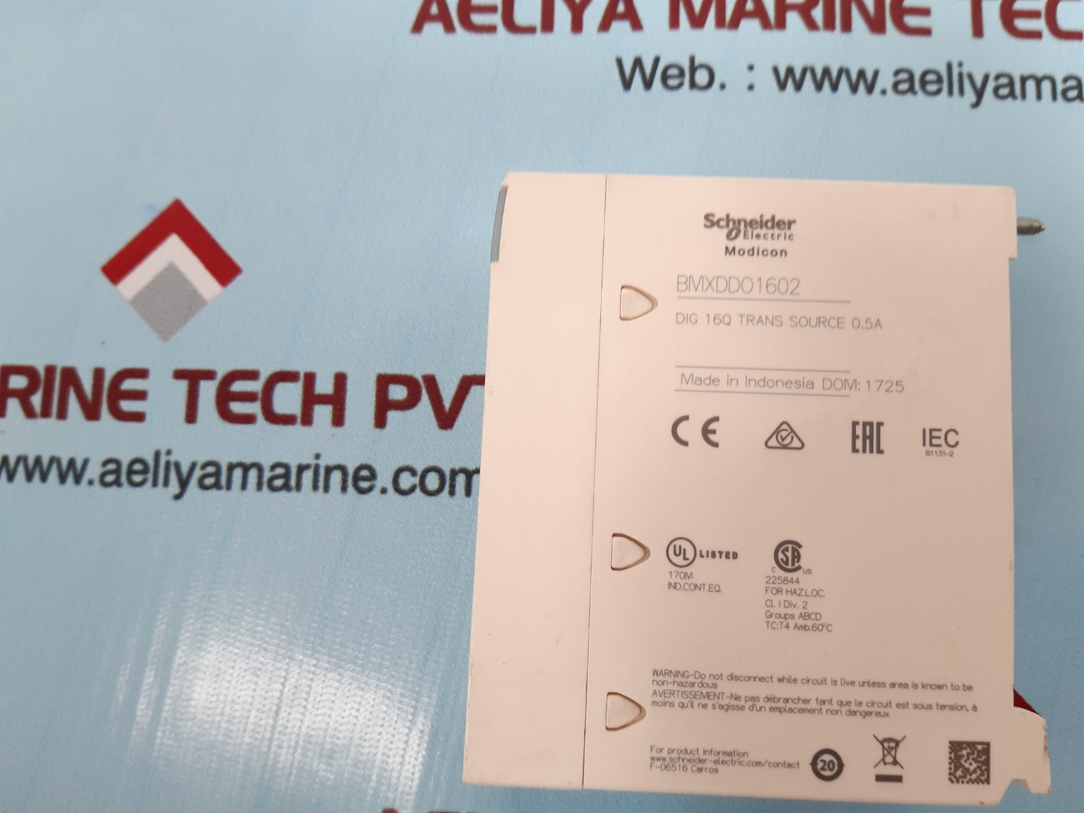 Schneider modicon bmxdd01602 plc module dom 1725