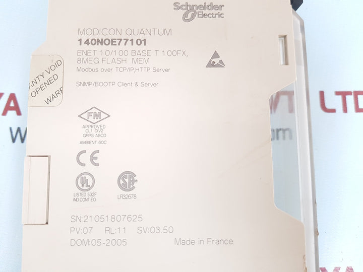 Schneider 140 noe 771 01 modicon quantum ethernet 10/100 module
