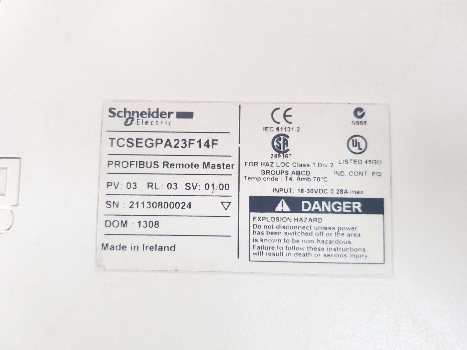 schneider electric tcsegpa23f14f profibus remote master rl.03