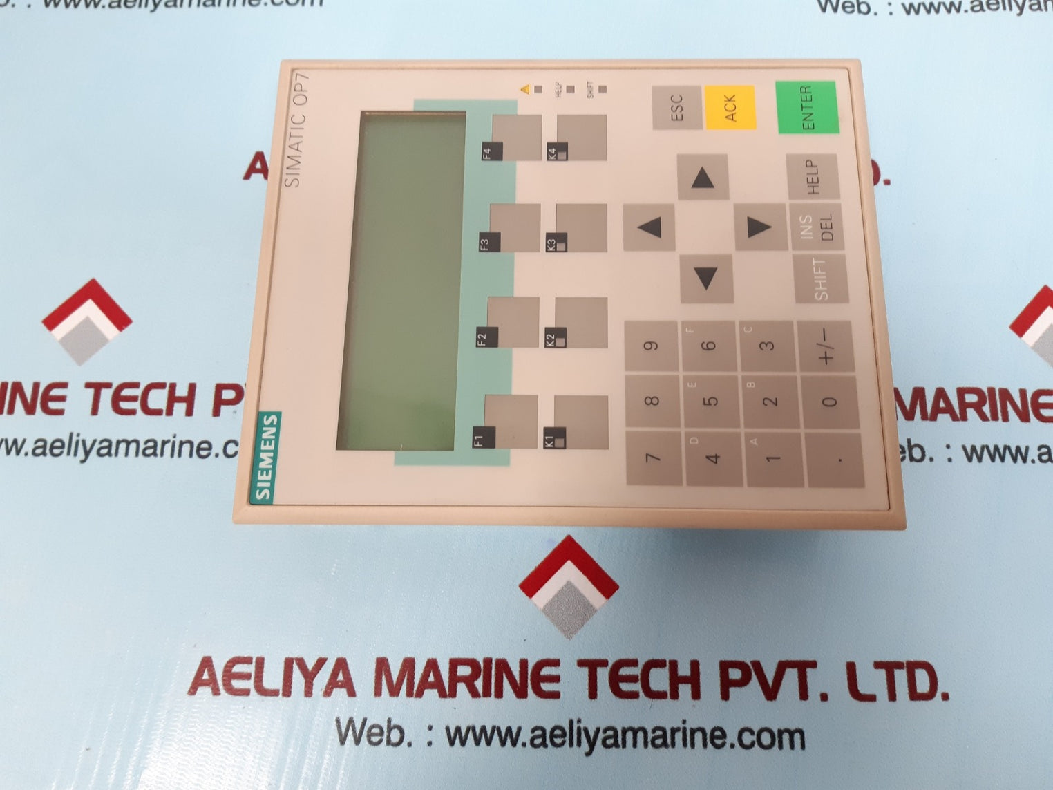 Siemens simatic op7 -dp operator panel 6av3 607-1jc20-0ax1(Not Working)