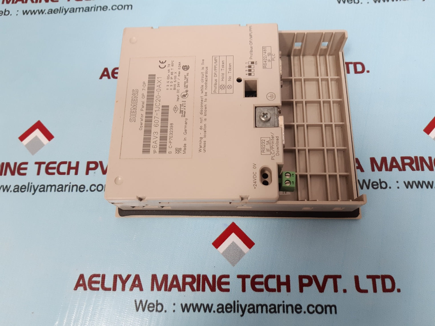 Siemens simatic op7 -dp operator panel 6av3 607-1jc20-0ax1(Not Working)