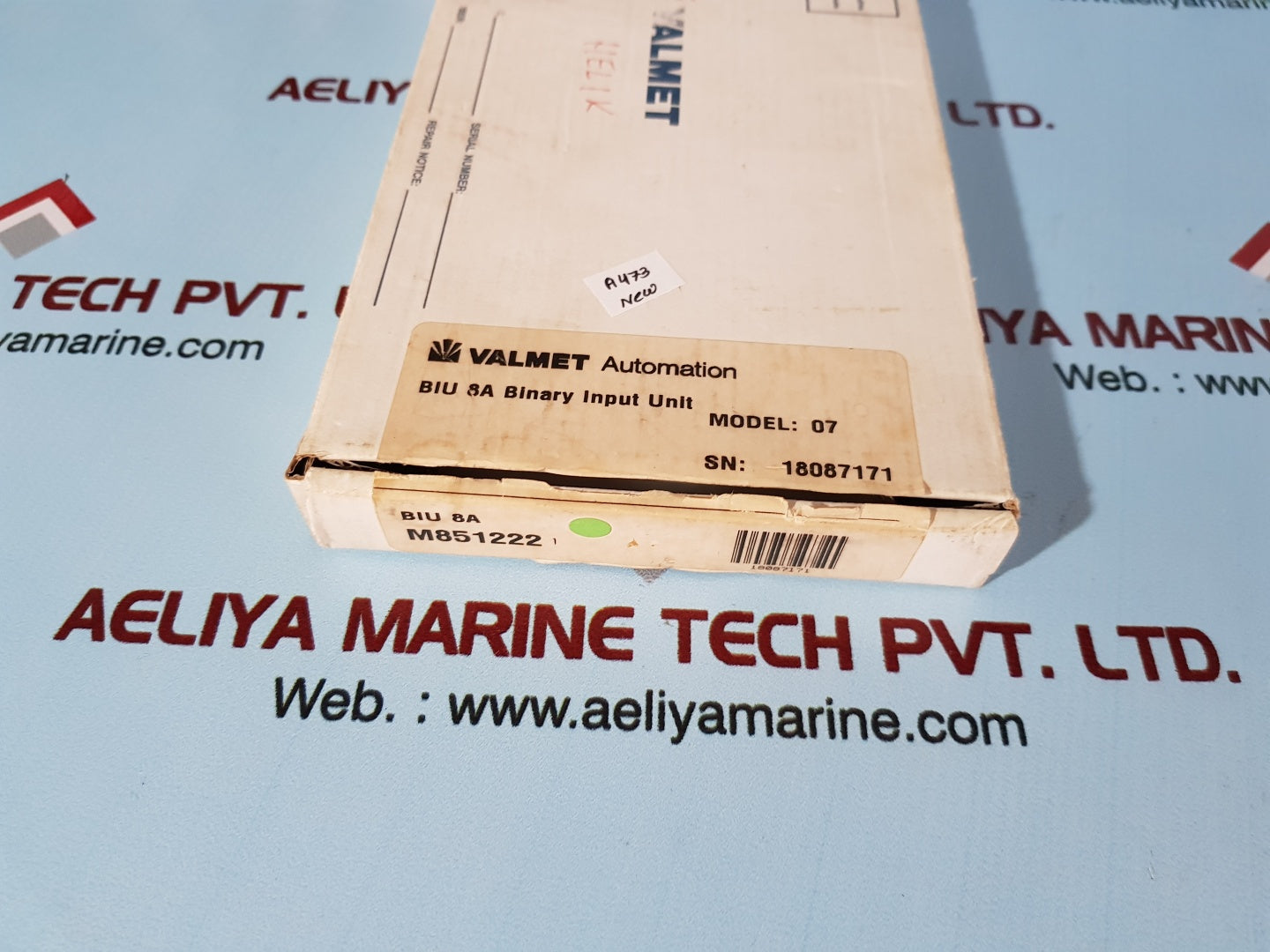 Valmet m851222 biu8a binary input unit module biu8 542803-6b