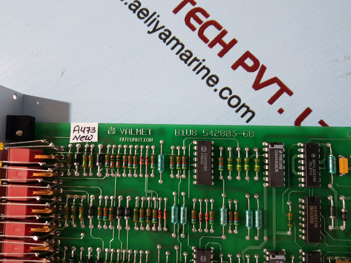 Valmet m851222 biu8a binary input unit module biu8 542803-6b
