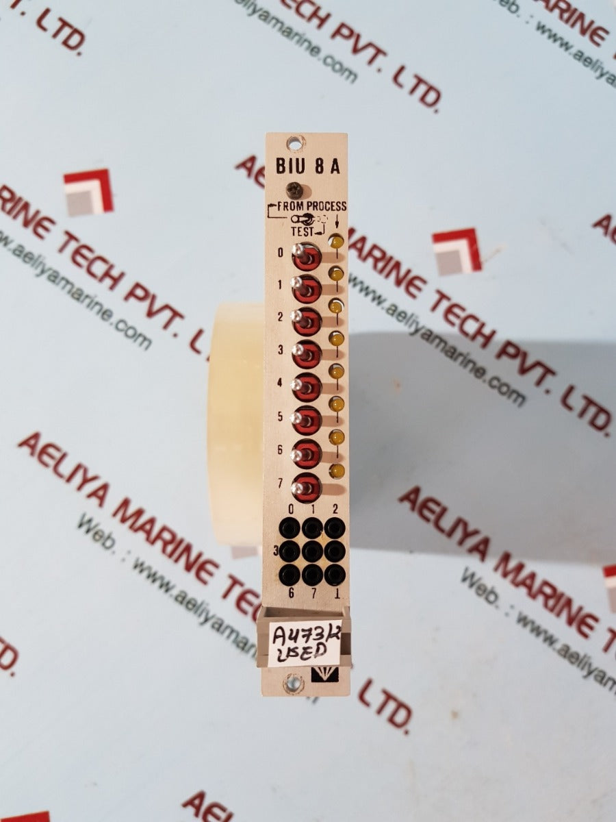 Valmet m851222 binary input module biu8 542803-6b
