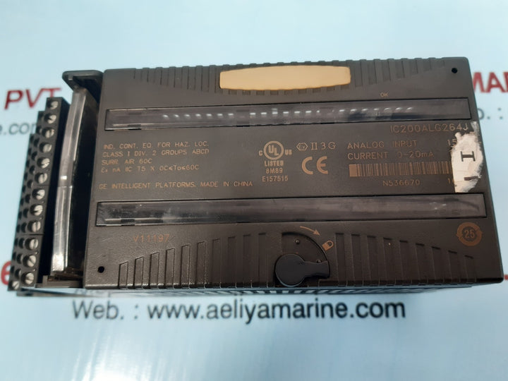 Ge ic200alg264j analog input module