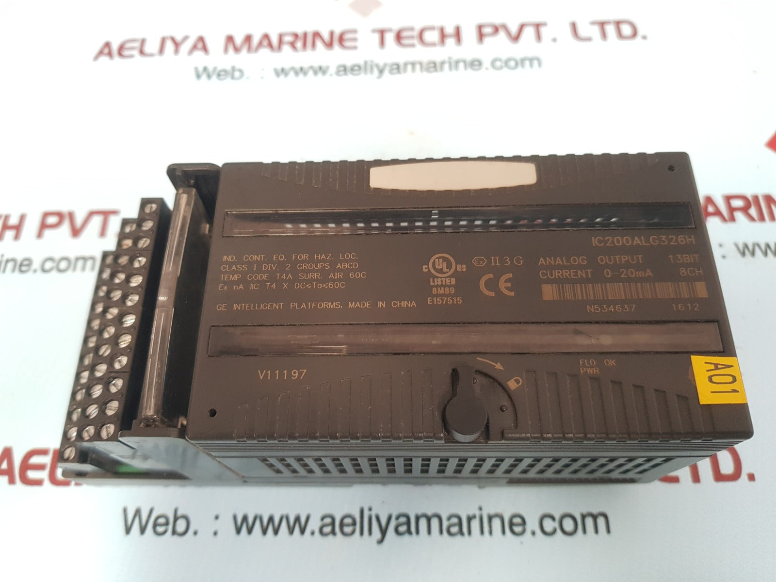 Ge ic200alg326h analog output module 13bit