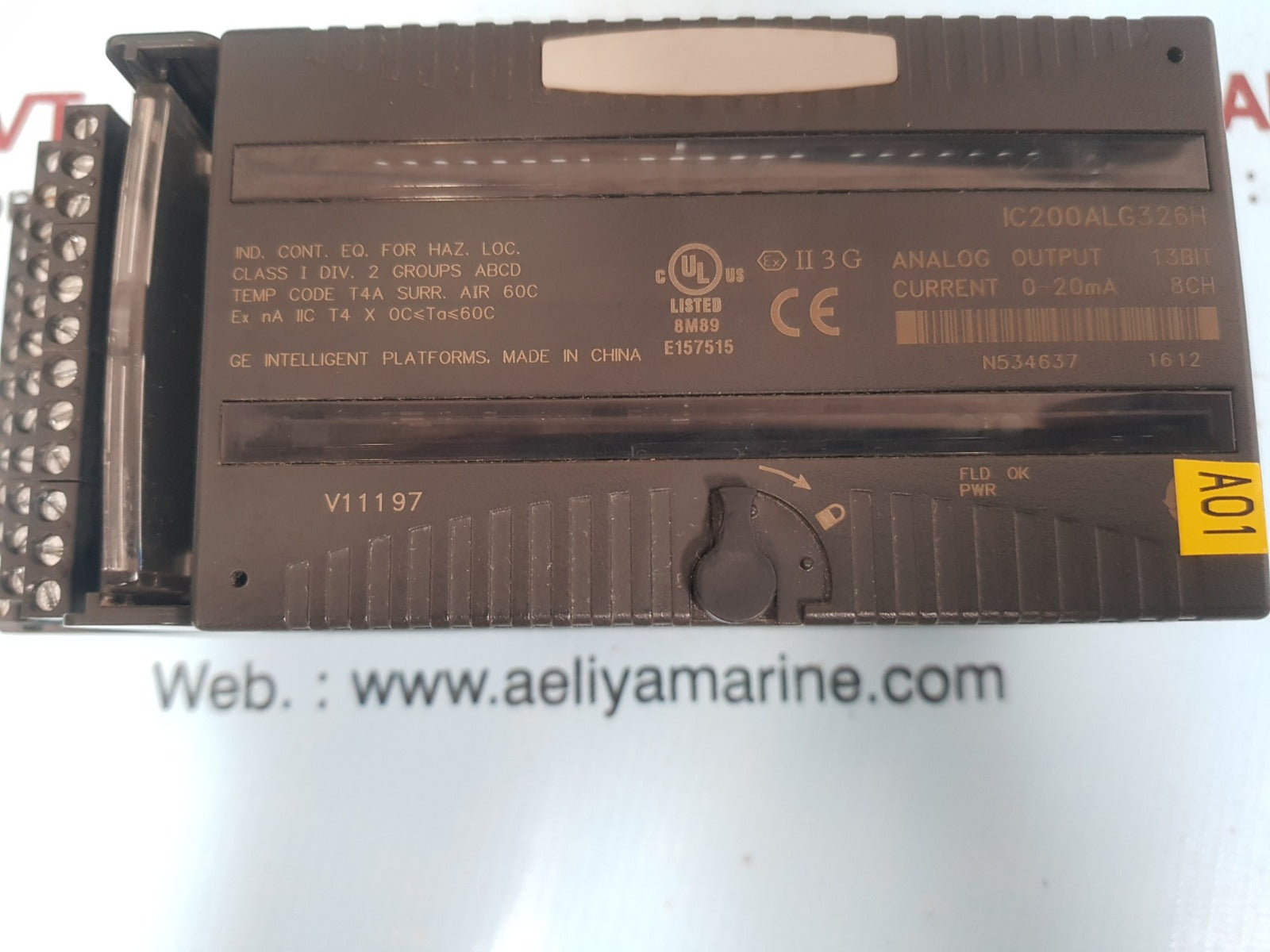 Ge ic200alg326h analog output module 13bit