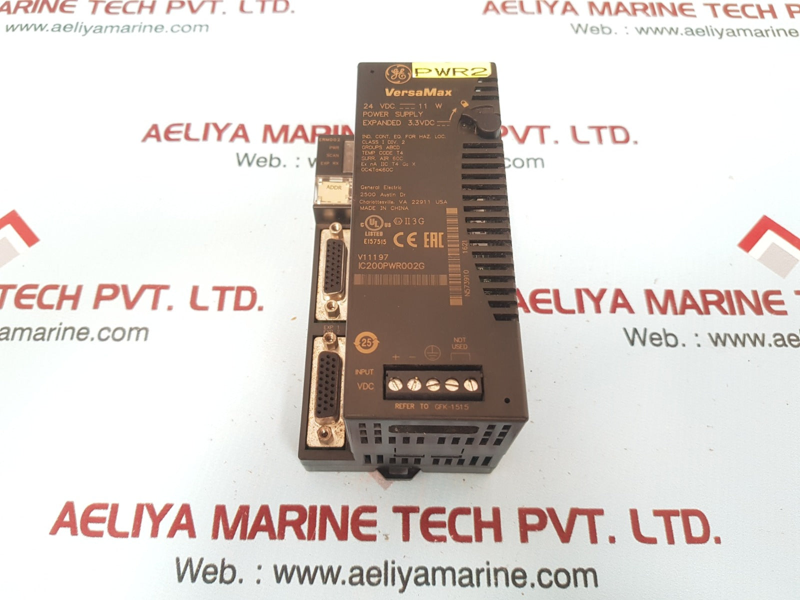 Ge ic200pwr002g versa max plc power supply 24 vdc