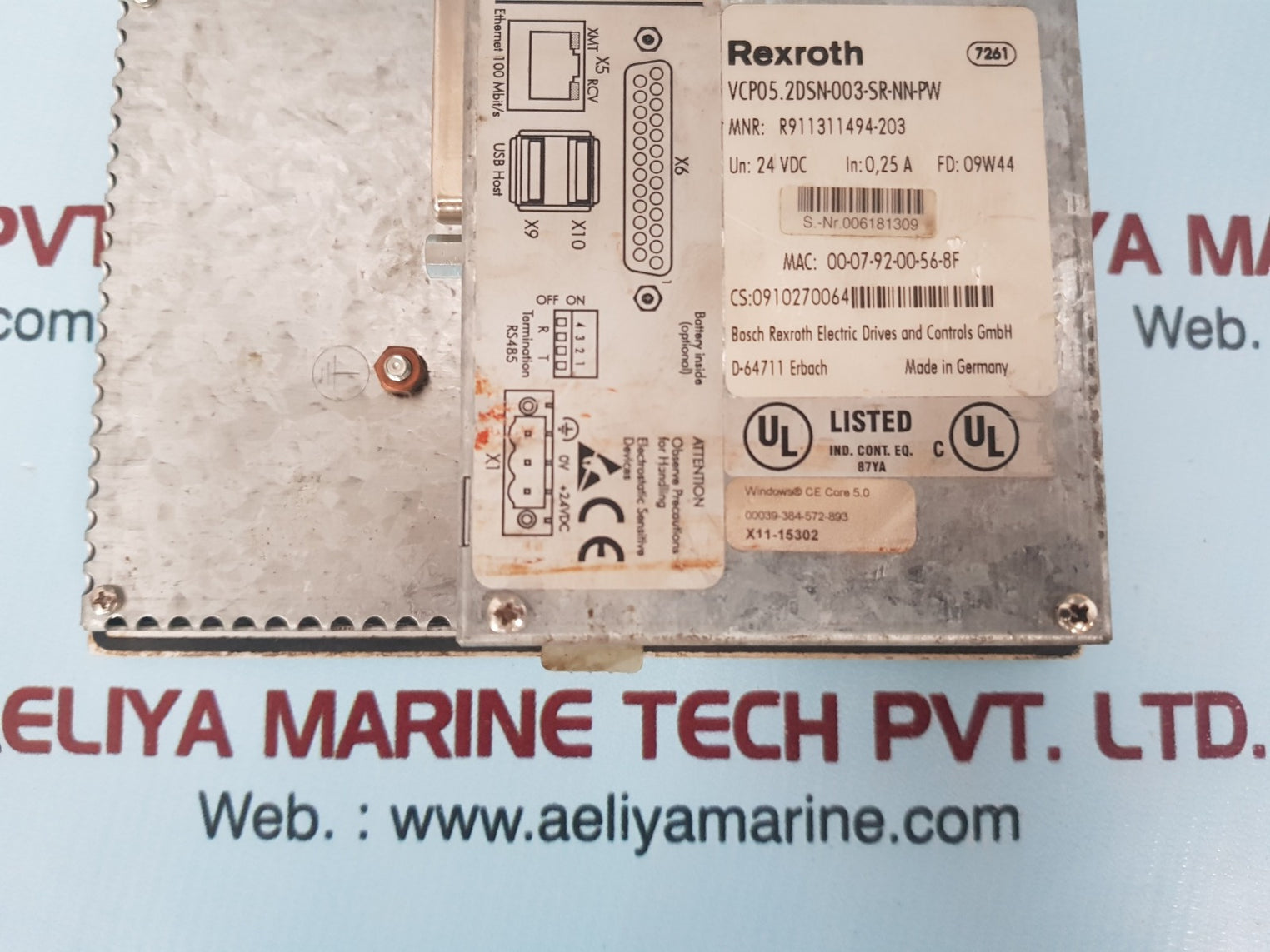 Rexroth vcp05.2dsn-003-sr-nn-pw indra control 
