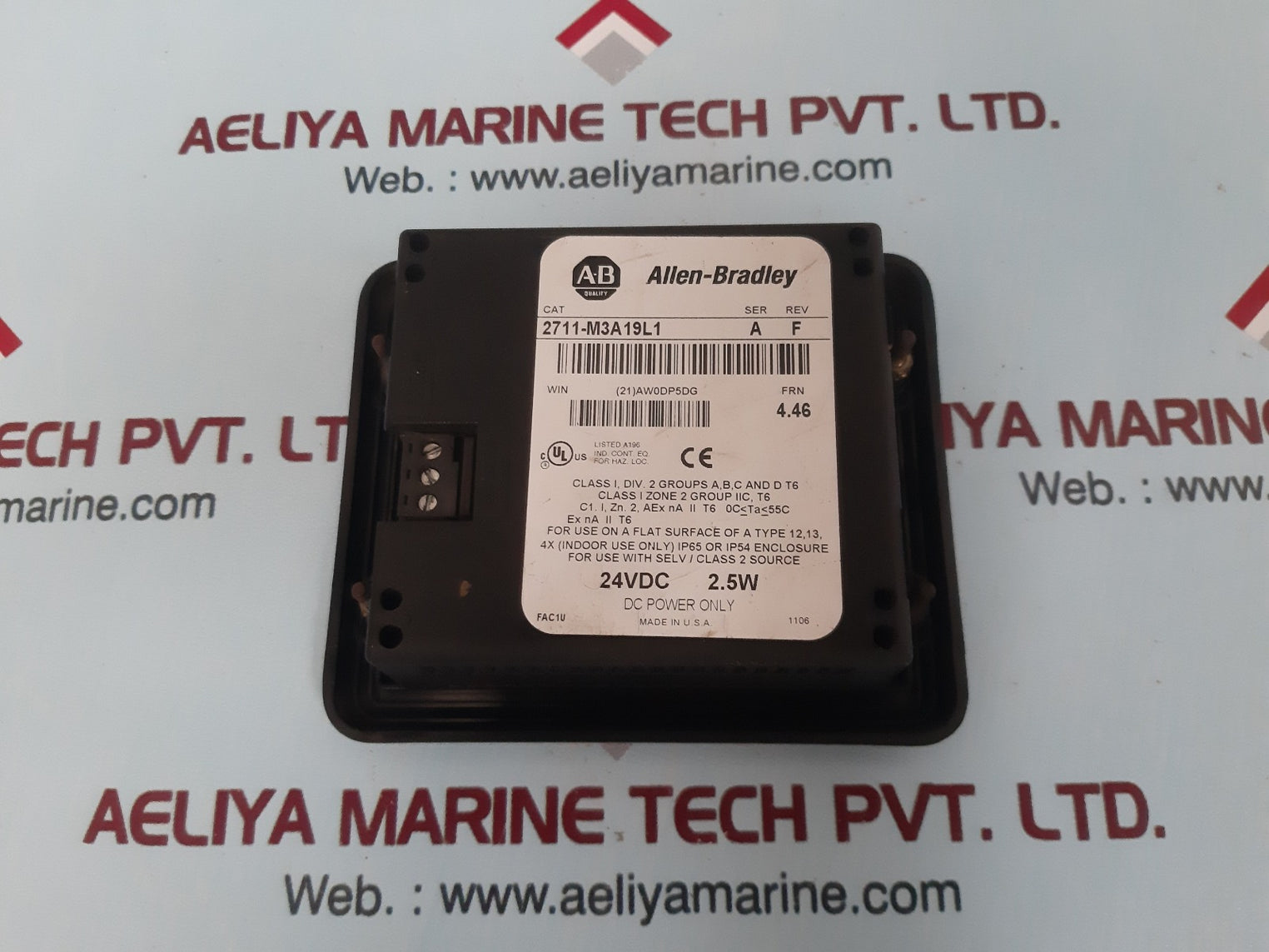 Allen-bradley panelview 300 micro module 2711-m3a19l1 ser a 