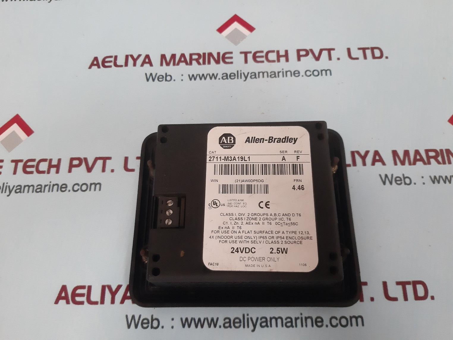 Allen-bradley panelview 300 micro module 2711-m3a19l1 ser a 