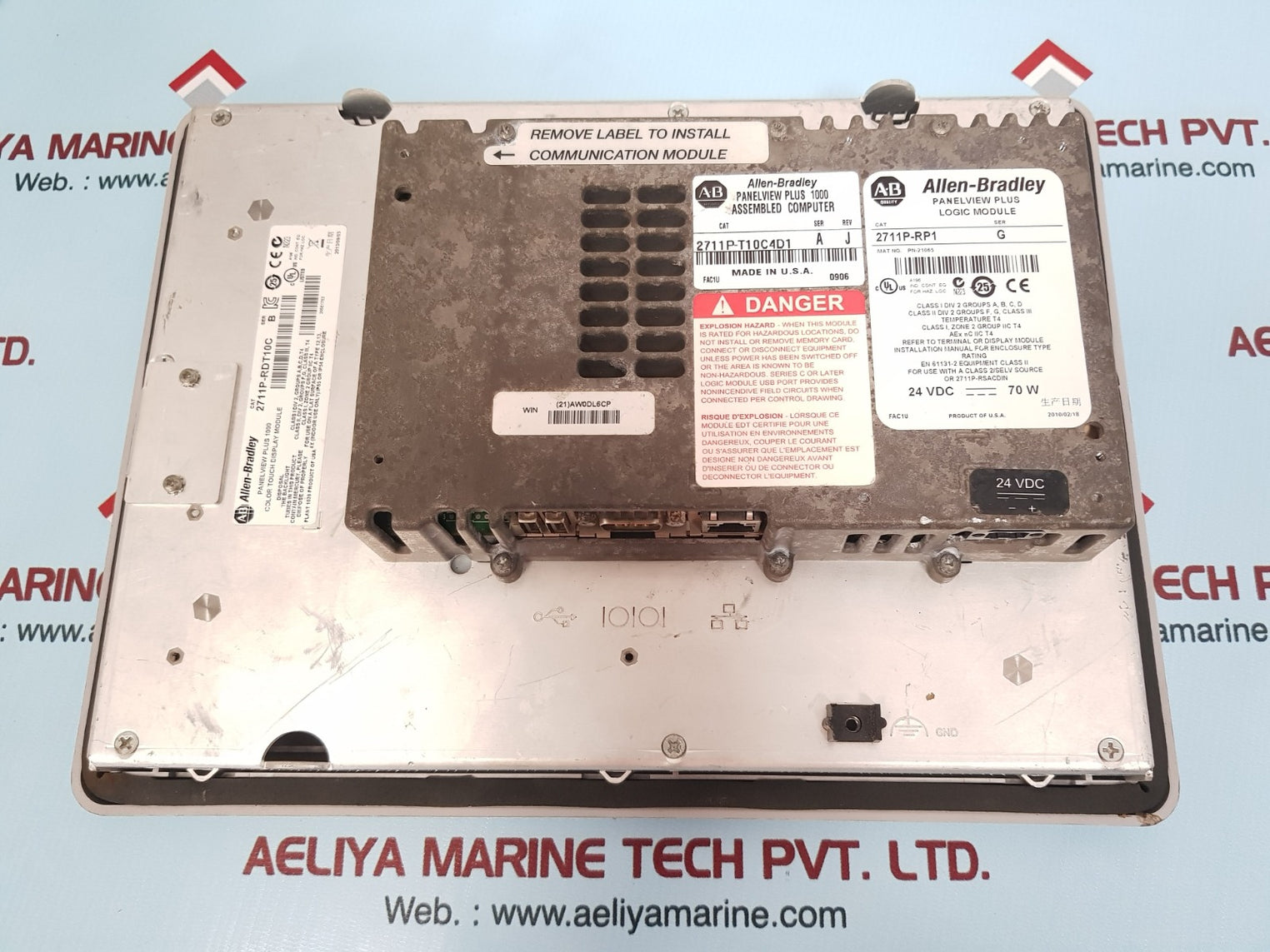 Allen-bradley panel 2711p-rdt10c view plus 1000 display module