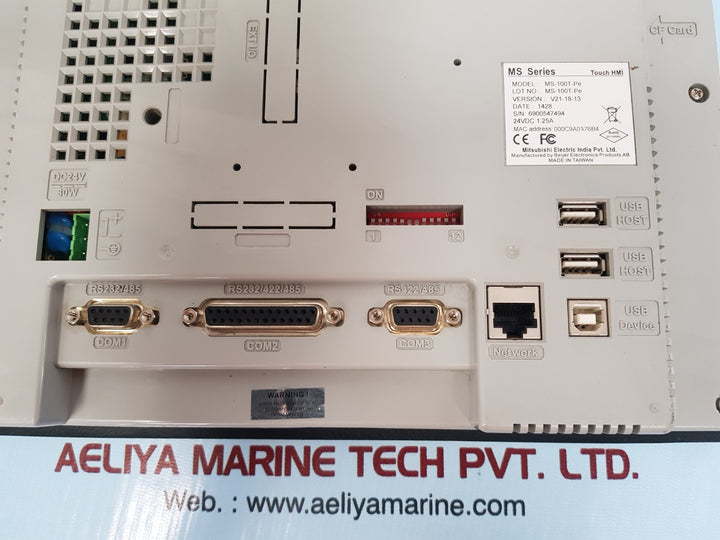 Mitsubishi ms-100t-pe touch screen panel