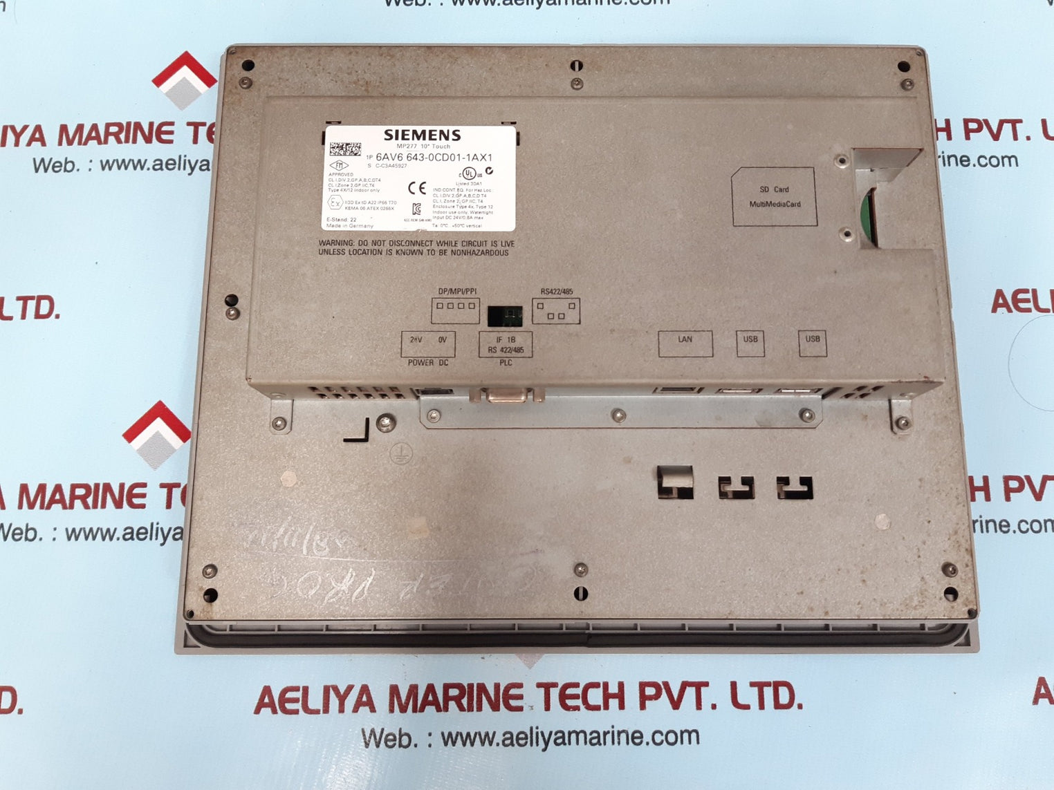 Siemens 6av6 643-0cd01-1ax1 simatic multipanel operator panel 