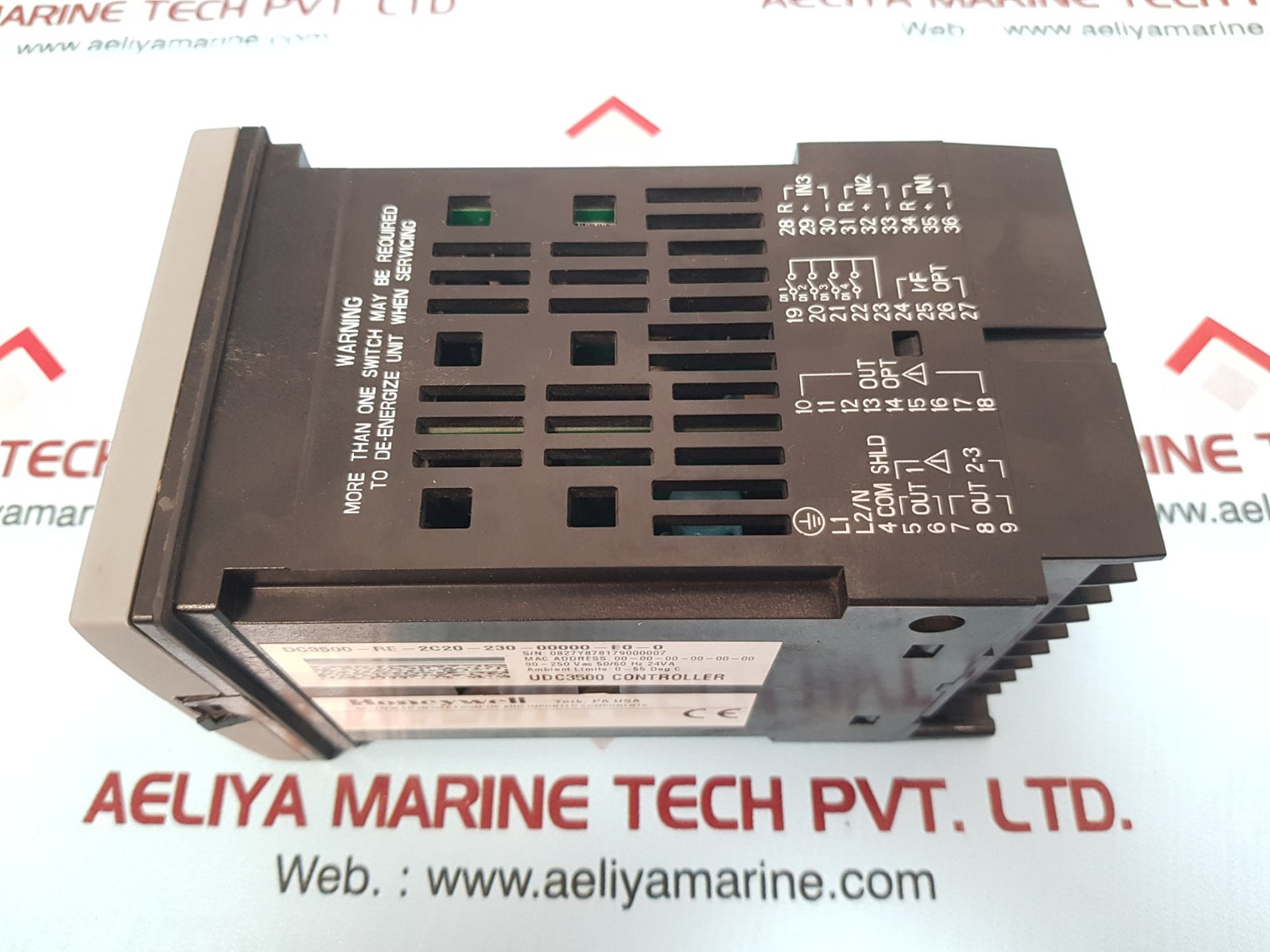 Honeywell udc3500 controller dc3500-re-2c20-230-00000-e0-0