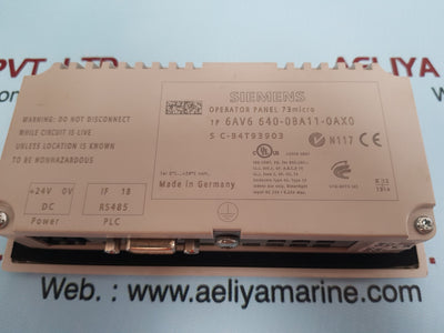 Siemens 6av6 640-0ba11-0ax0 operator panel 73micro