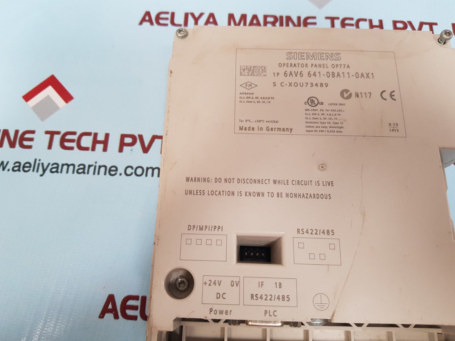 Siemens simatic 6av6 641-0ba11-0ax1 operator panel op77a